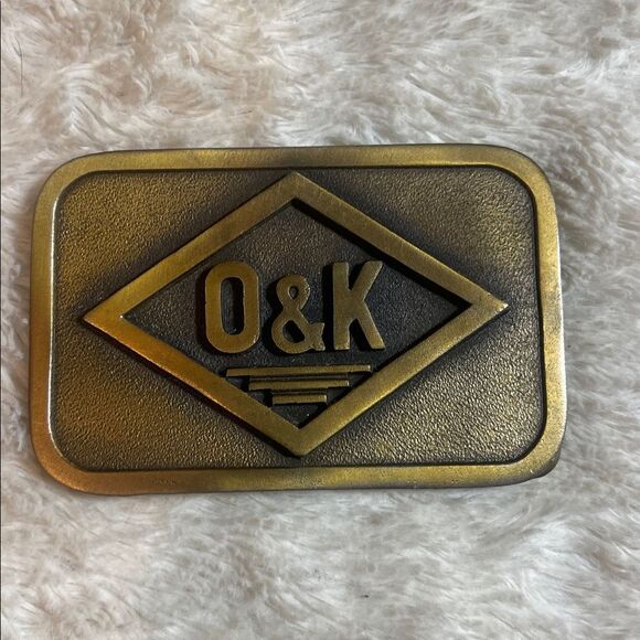 1.25 O&K Brass Belt Buckle